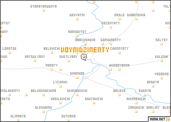 map of Voynidzinenty