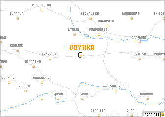 map of Voynika