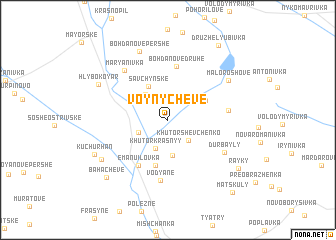 map of Voynycheve