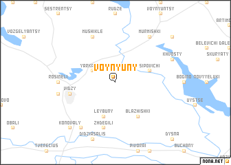 map of Voynyuny