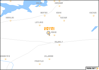 map of Vöyri
