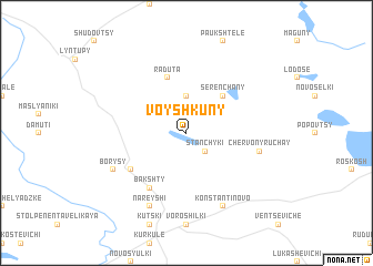 map of Voyshkuny