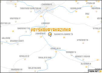 map of Voyskovaya Kazinka