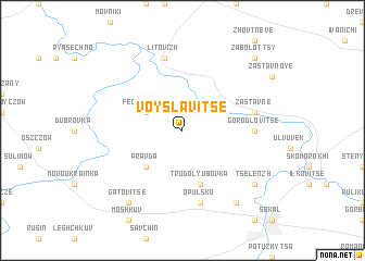 map of Voyslavitse