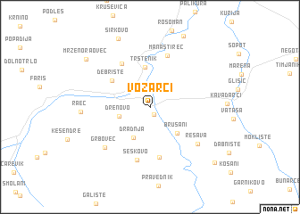 map of Vozarci