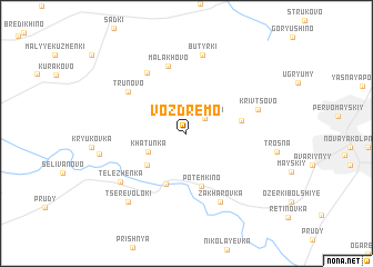 map of Vozdremo