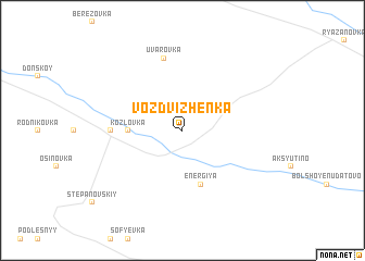 map of Vozdvizhenka