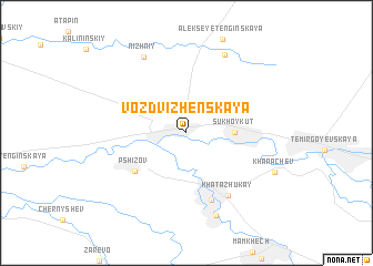 map of Vozdvizhenskaya