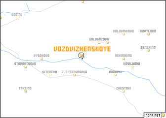 map of Vozdvizhenskoye