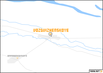 map of Vozdvizhenskoye