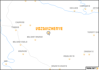 map of Vozdvizhen\