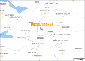 map of Vozglyazh\