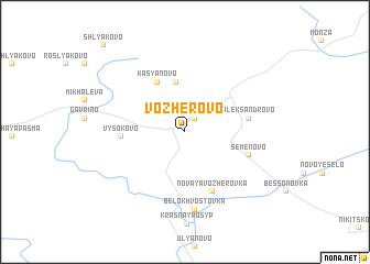 map of Vozherovo