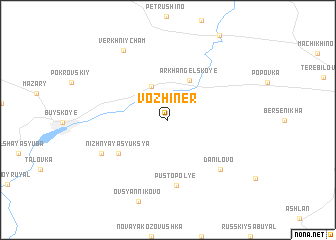 map of Vozhiner\