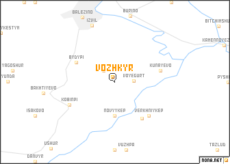 map of Vozhkyr