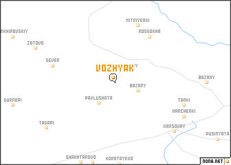 map of Vozh\