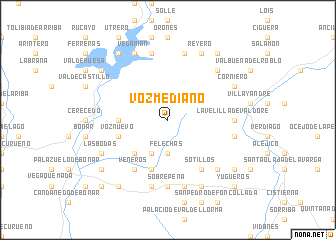 map of Vozmediano