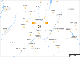 map of Vozneseni