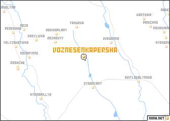 map of Voznesenka Persha