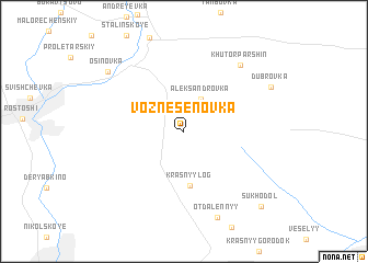 map of Voznesenovka