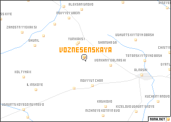 map of Voznesenskaya