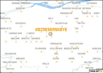 map of Voznesenskoye