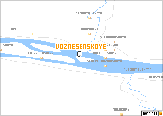 map of Voznesenskoye