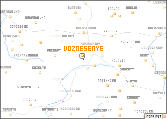 map of Voznesenʼye