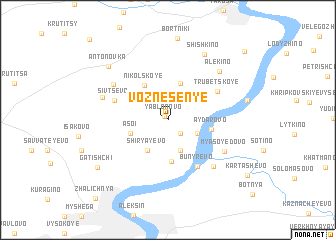 map of Voznesen\