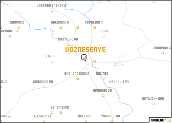 map of Voznesen\