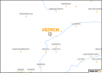 map of Voznichi