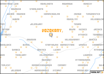 map of Vozokany