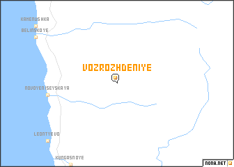 map of Vozrozhdeniye