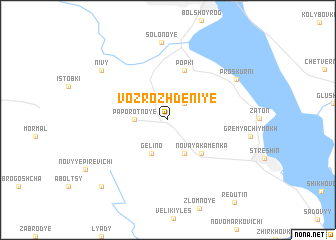 map of Vozrozhdeniye