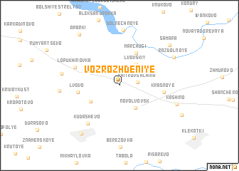 map of Vozrozhdeniye