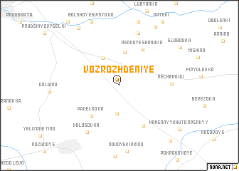 map of Vozrozhdeniye