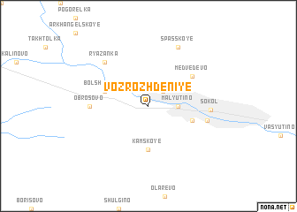 map of Vozrozhdeniye