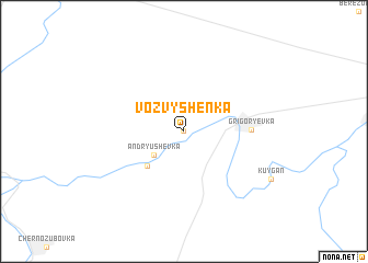 map of Vozvyshenka