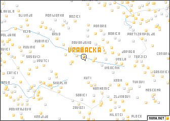 map of Vrabačka