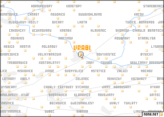 map of Vrábí