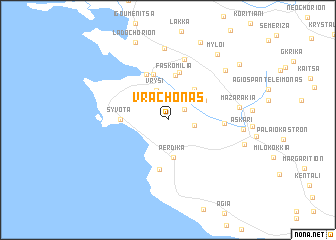 map of Vrachonás