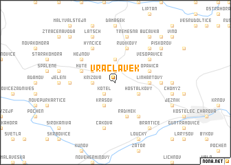 map of Vraclávek