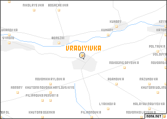 map of Vradiyivka