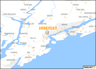 map of Vrængen