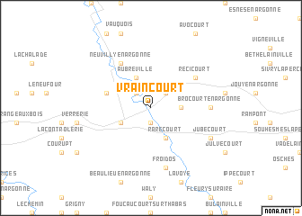 map of Vraincourt