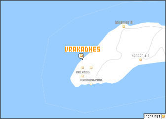 map of Vrakádhes