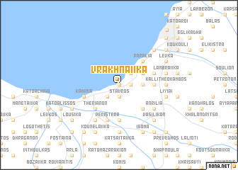 map of Vrakhnaíika