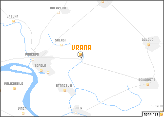 map of Vrana