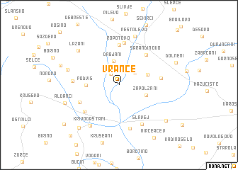 map of Vranče