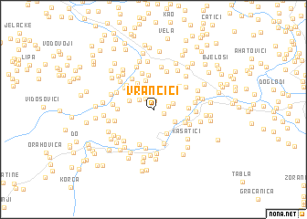 map of Vrančići